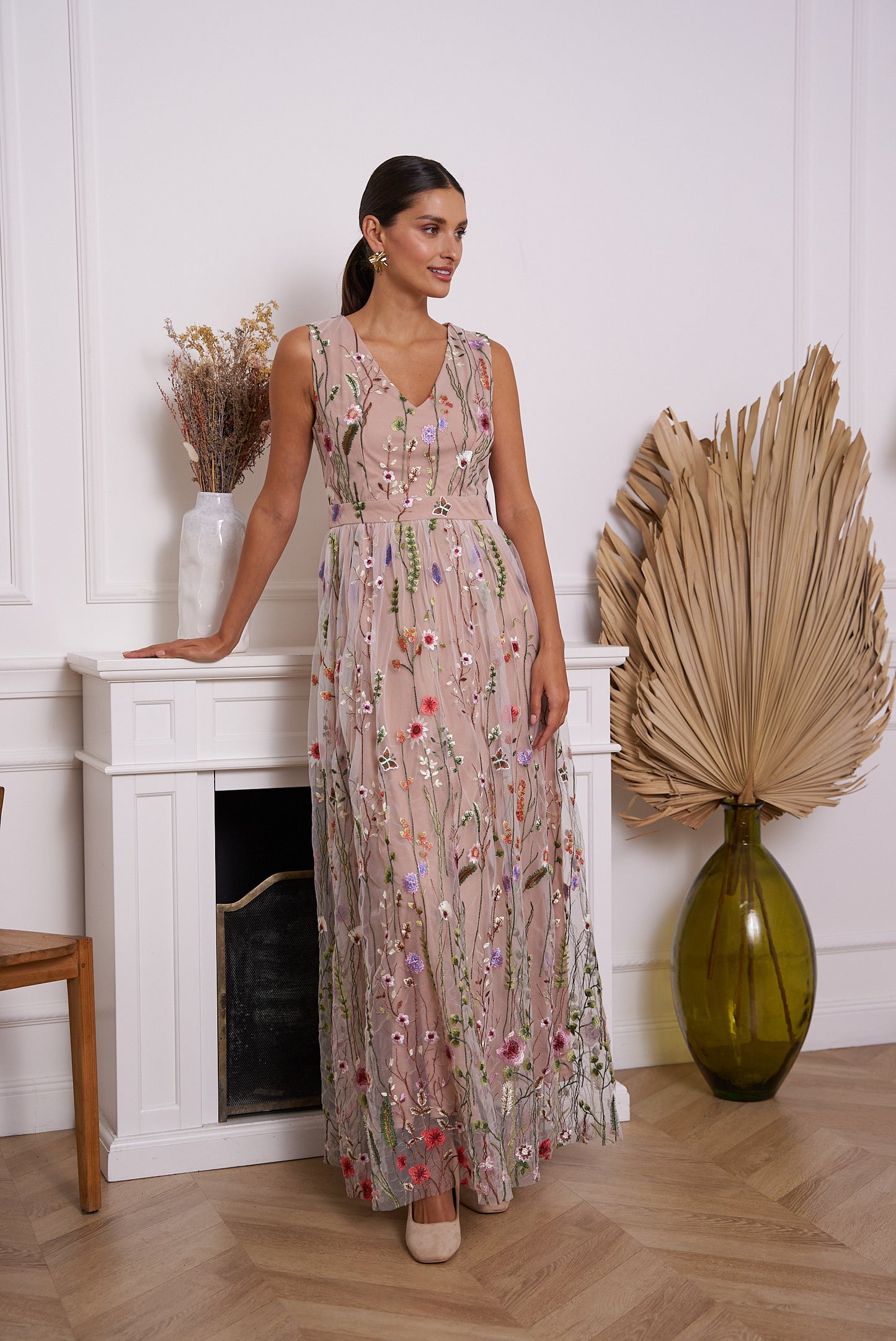 Marielle Embroidered Gown