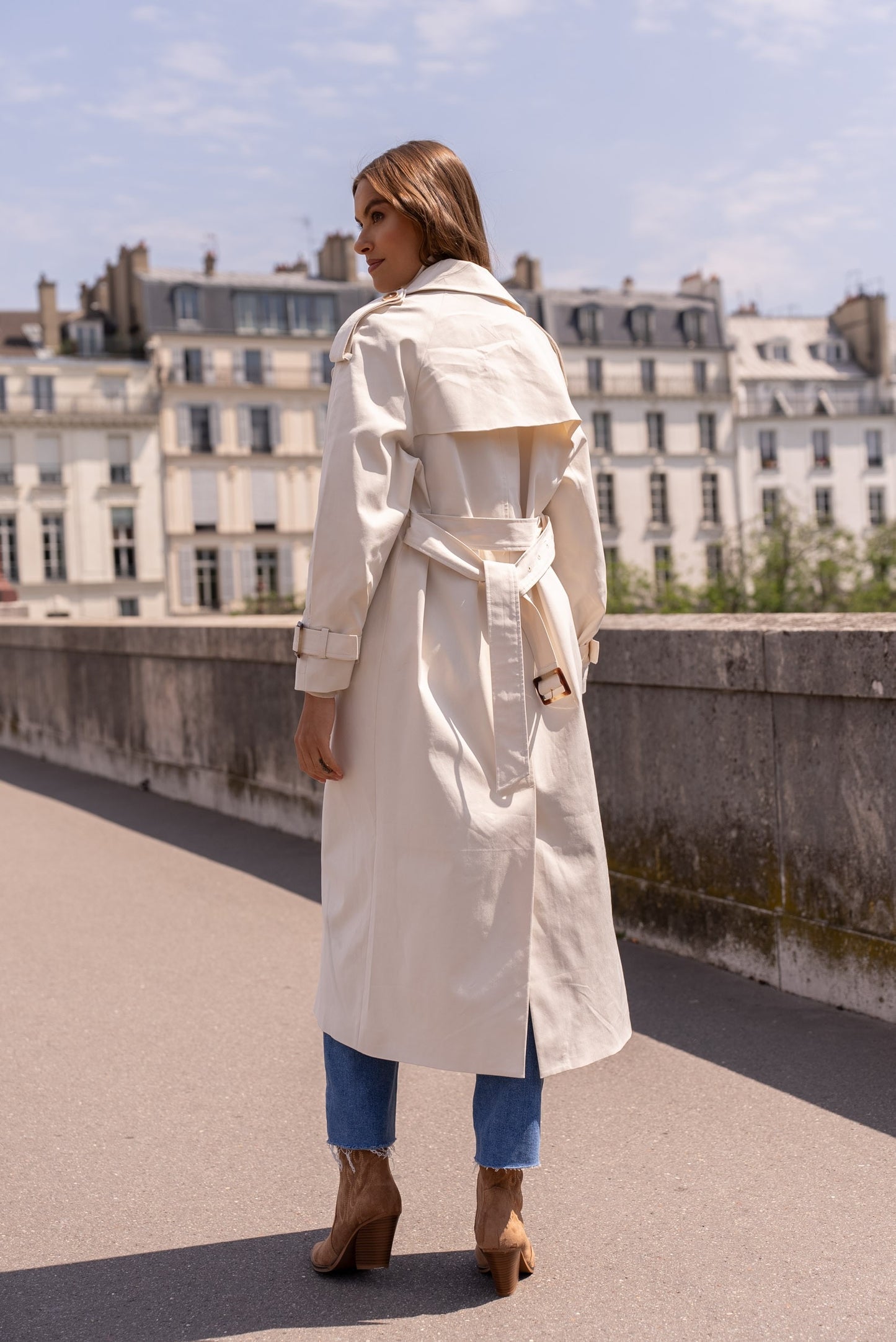 Aubrey Classic Long Trench Coat