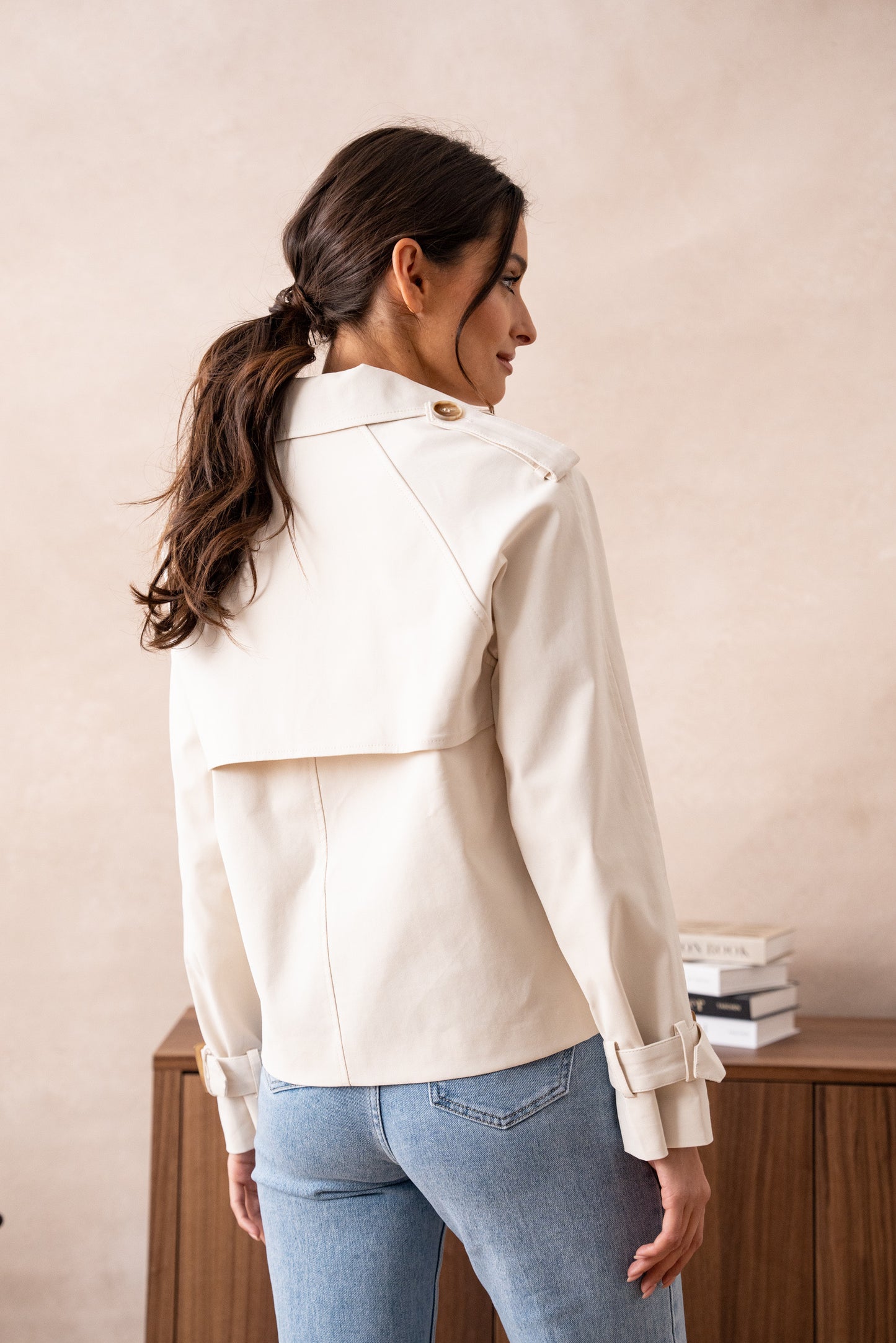 Tempo Cropped Trench Coat (2 colors)