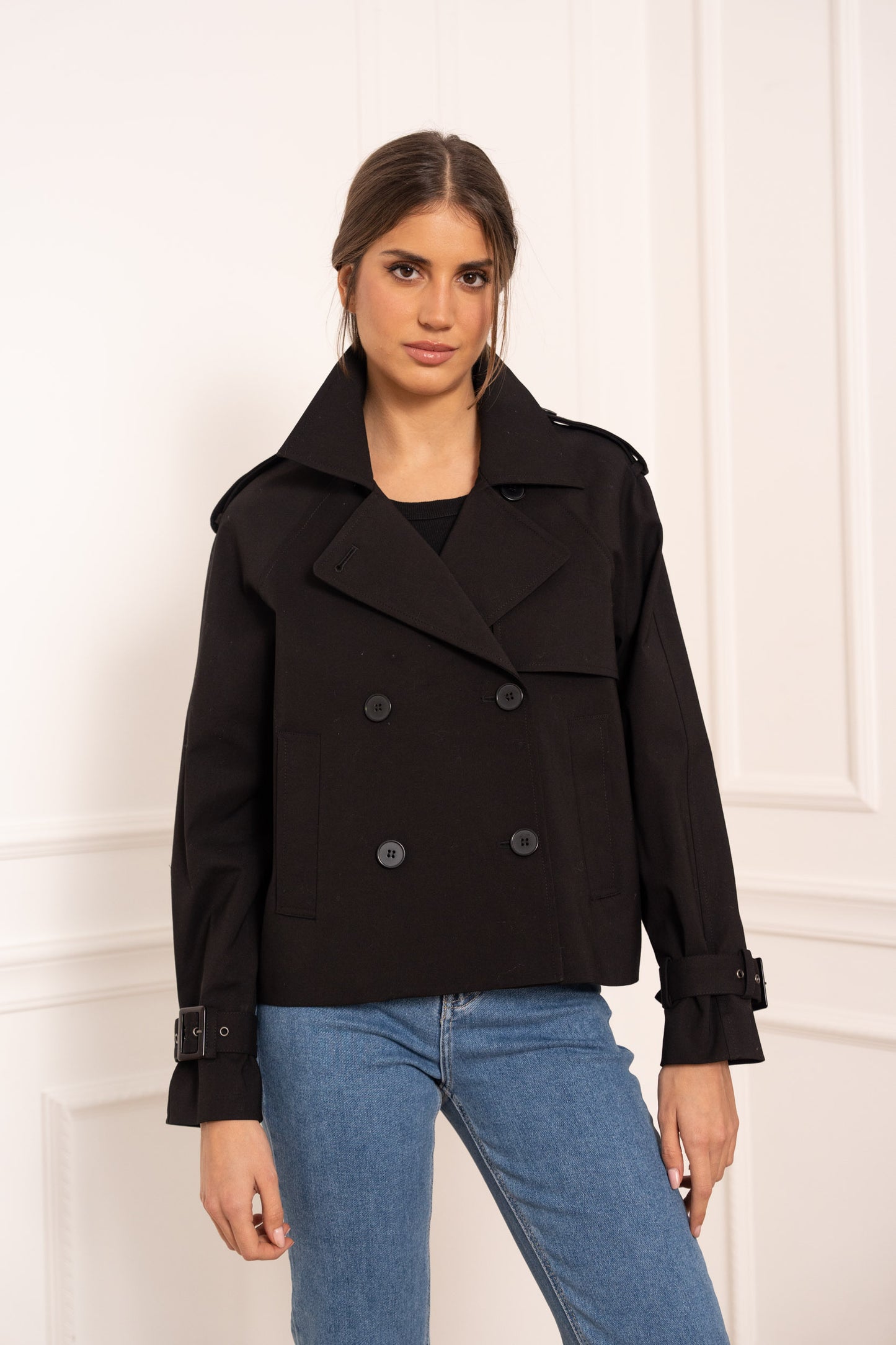 Tempo Cropped Trench Coat (2 colors)