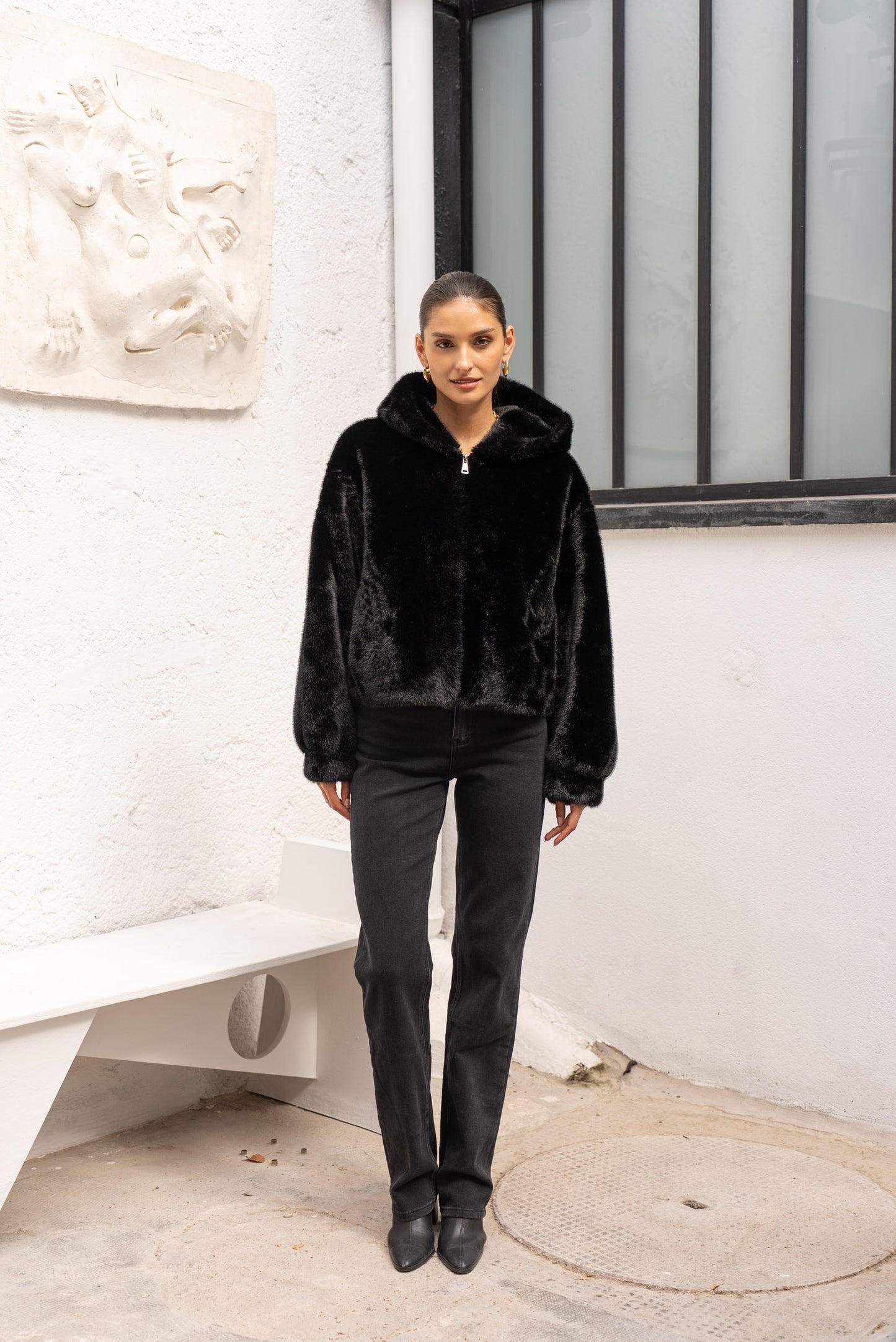 Louvre Plush Faux Fur Jacket (2 Colors)