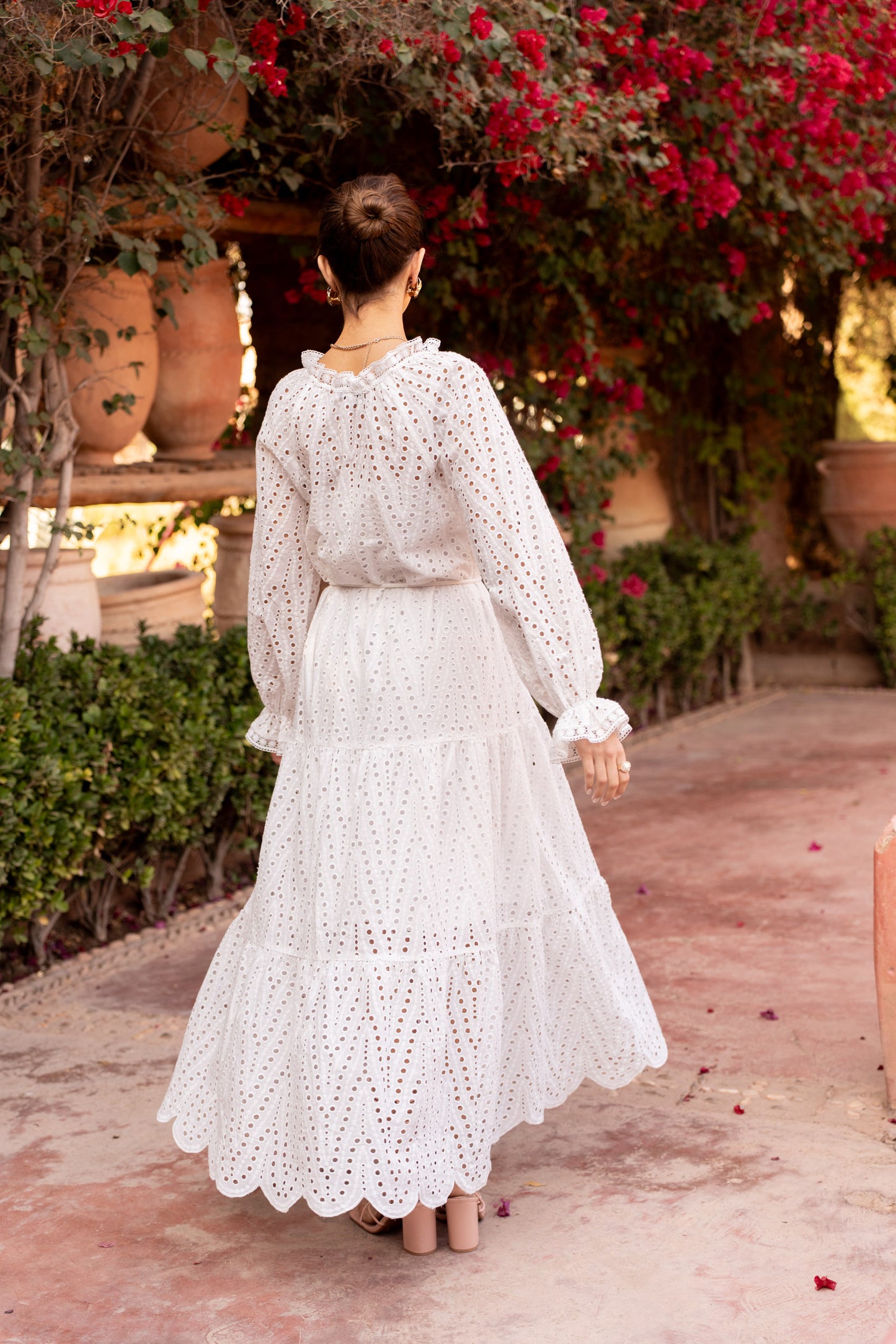 Elodie Eyelet Maxi Dress
