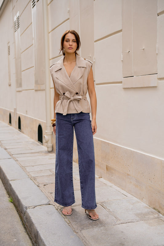 Noémie Linen Vest