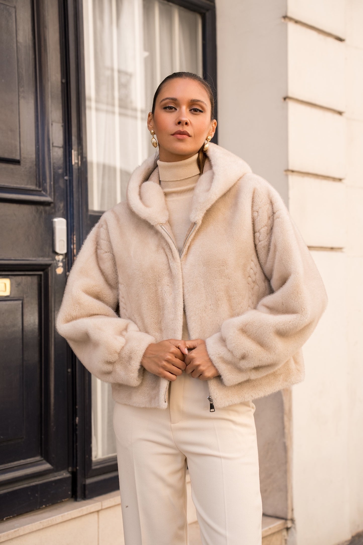 Louvre Plush Faux Fur Jacket (2 Colors)