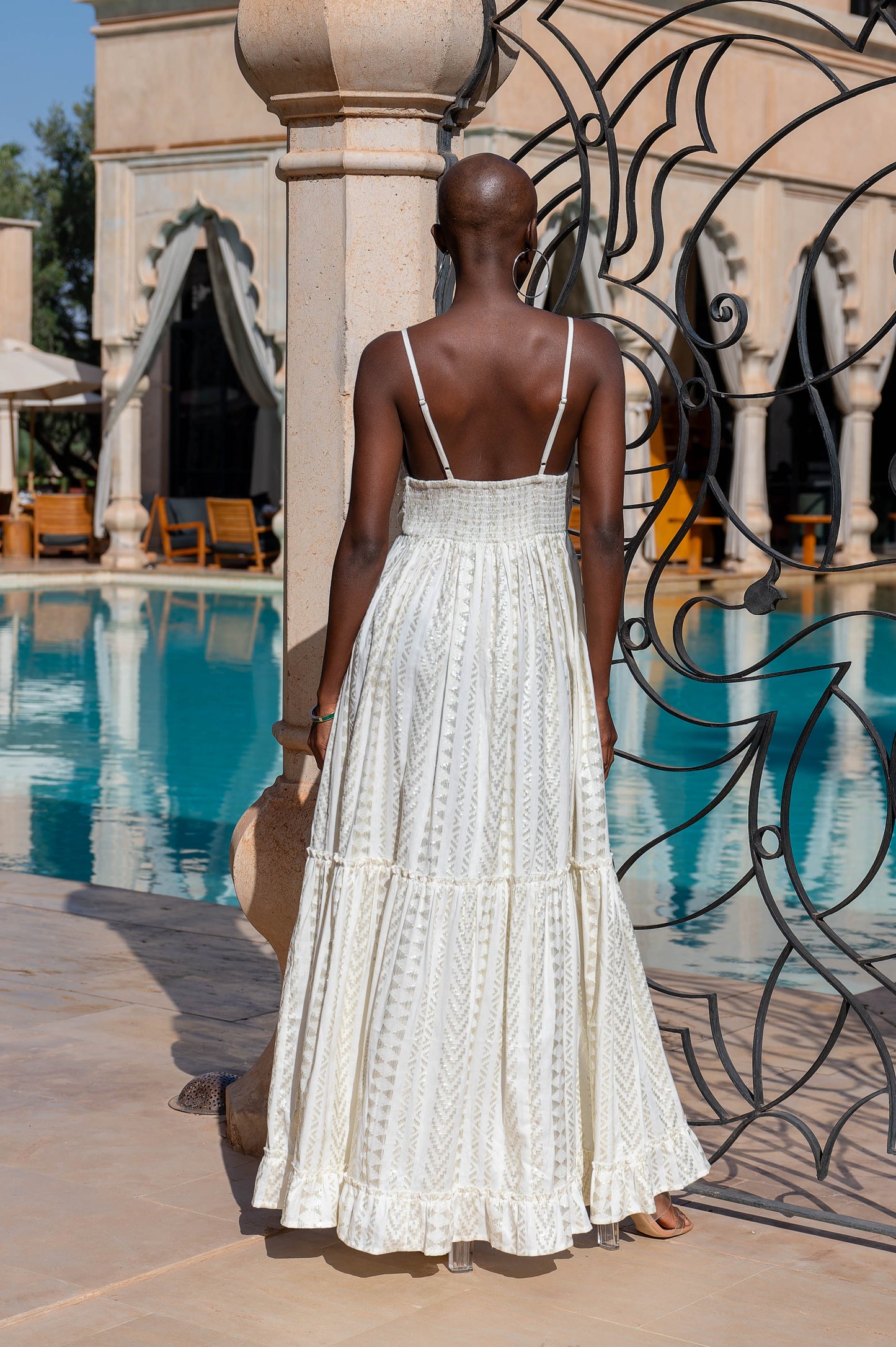 Liora Foil Print Maxi Dress (2 colors)