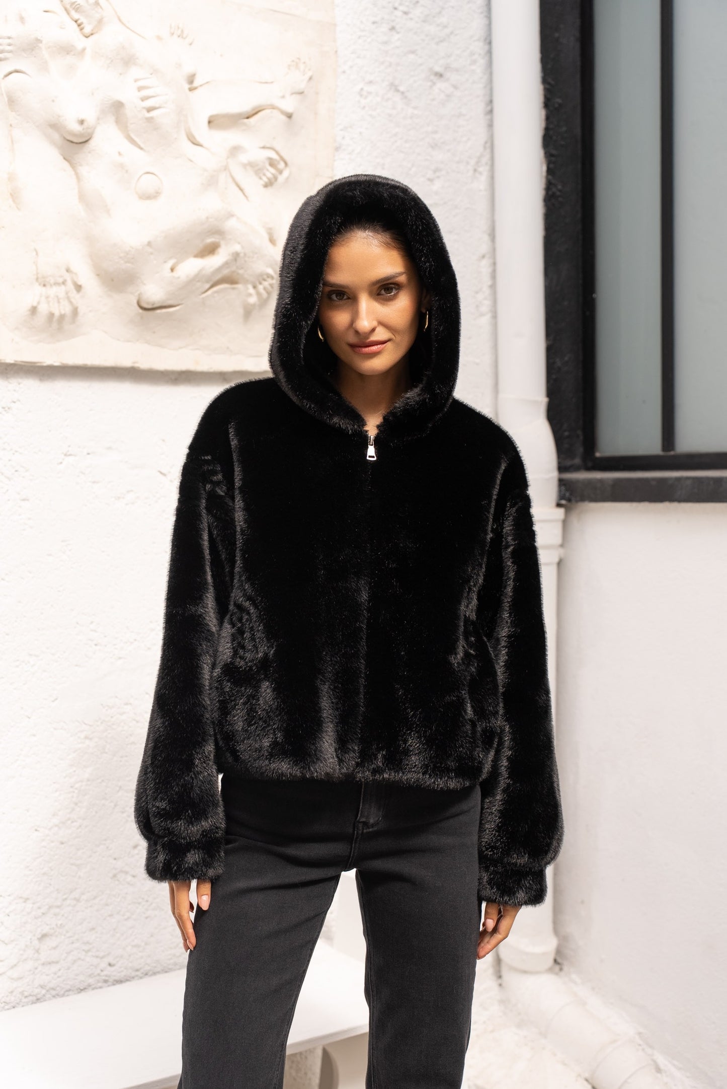 Louvre Plush Faux Fur Jacket (2 Colors)