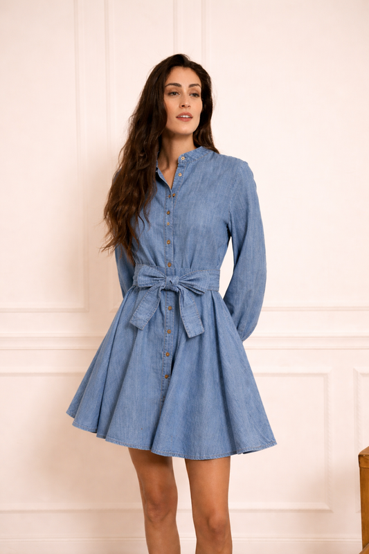 Madeleine Denim Shirt Dress