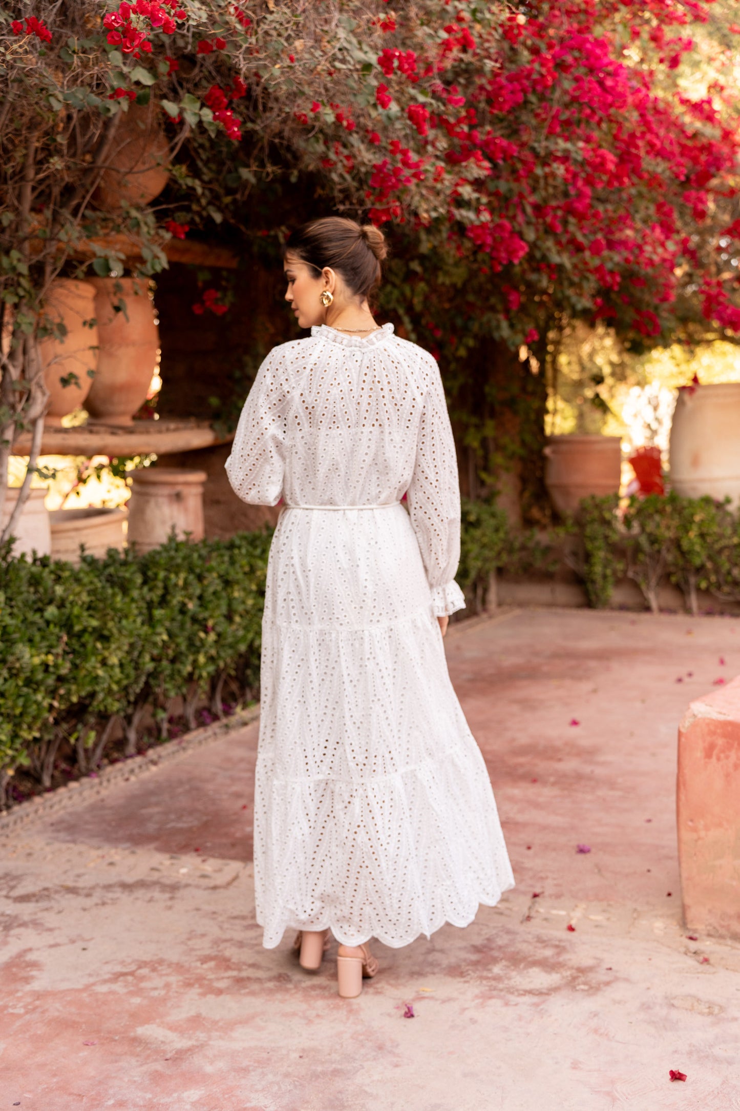 Elodie Eyelet Maxi Dress
