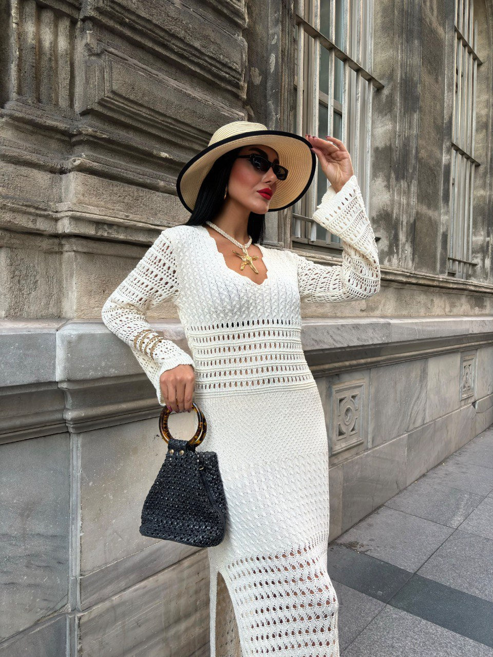 Marbella Crochet Dress (2 colors)