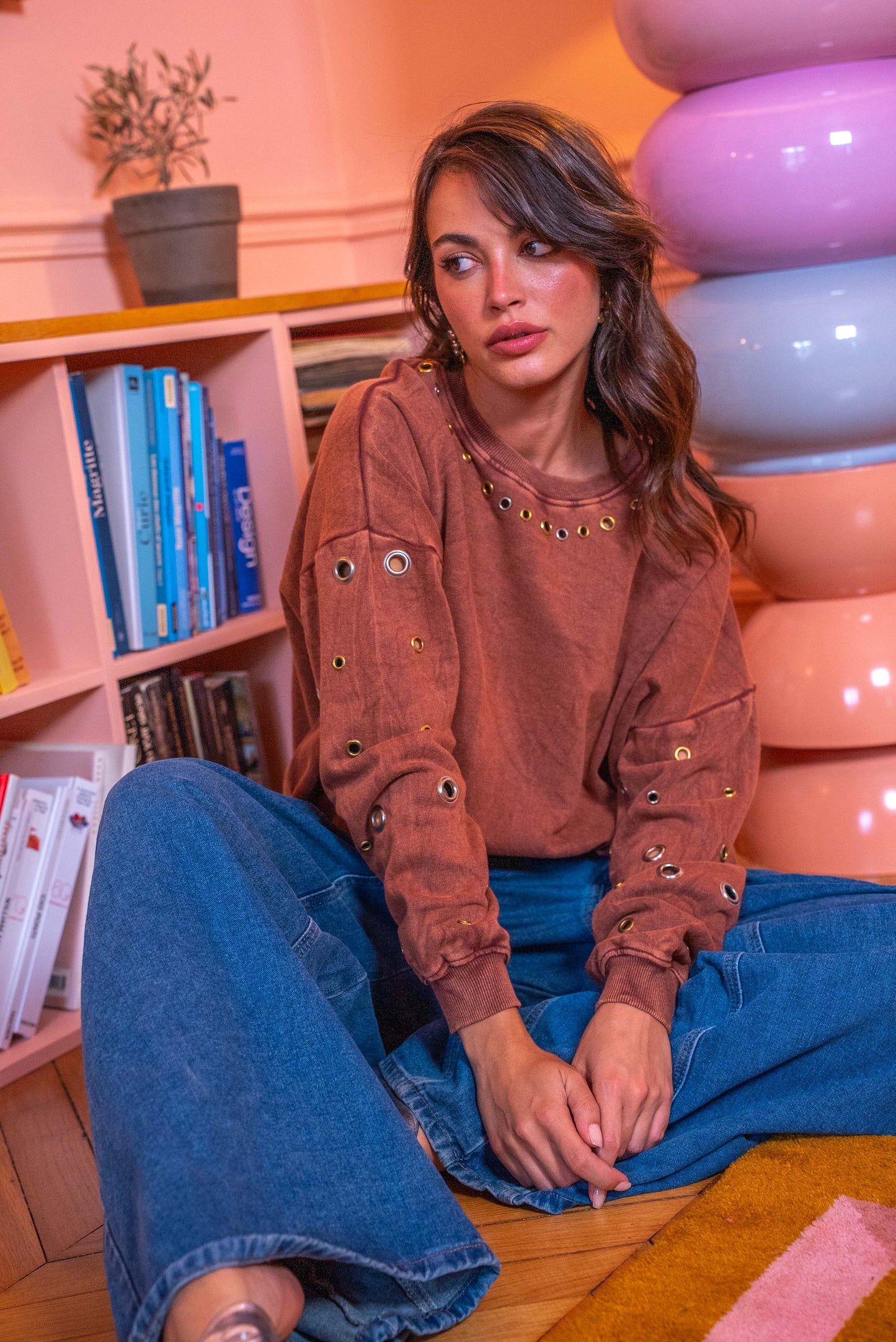 Aven Eyelet Sweater (2 colors)