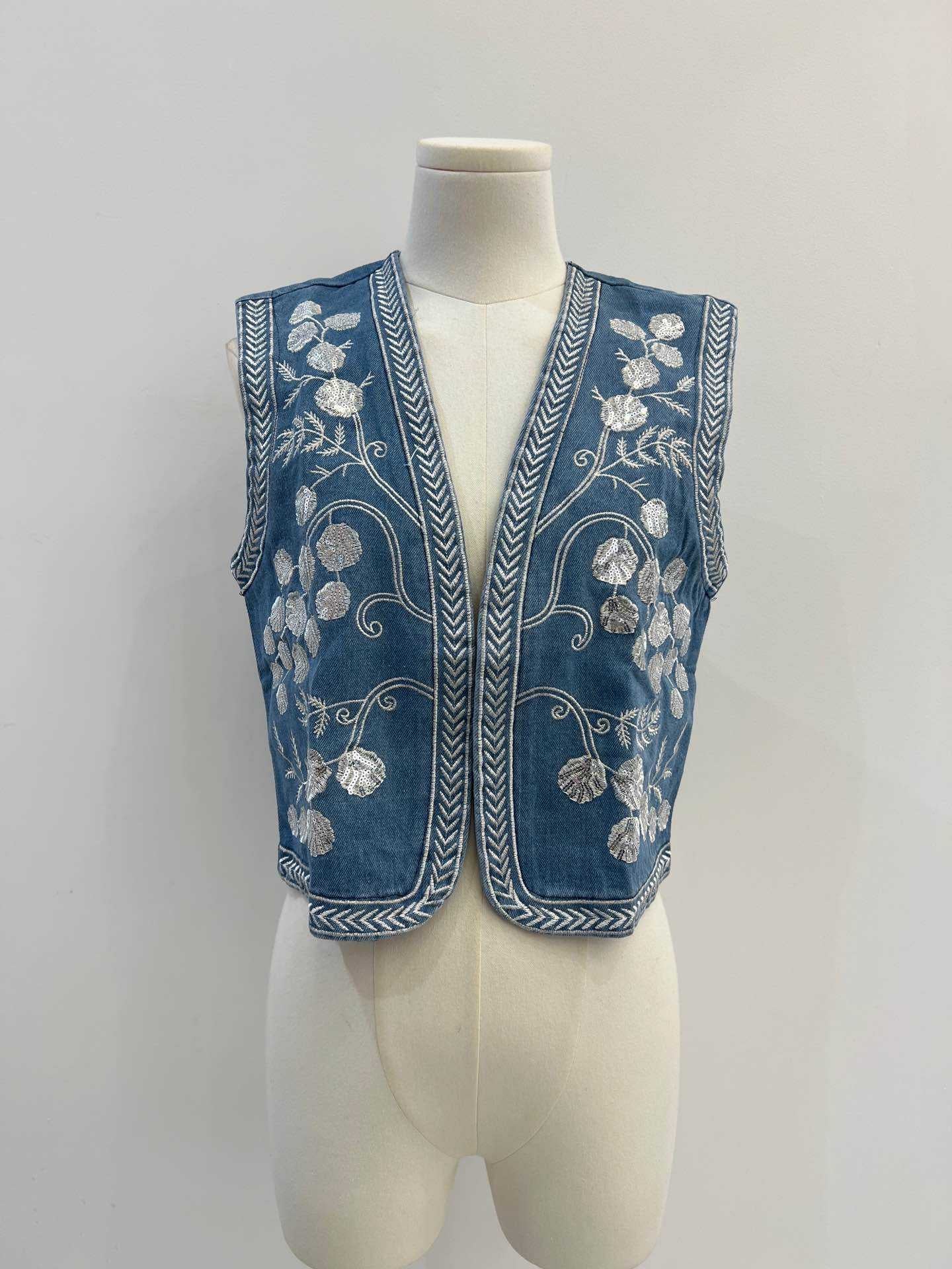 Gia Embroidered Gilet