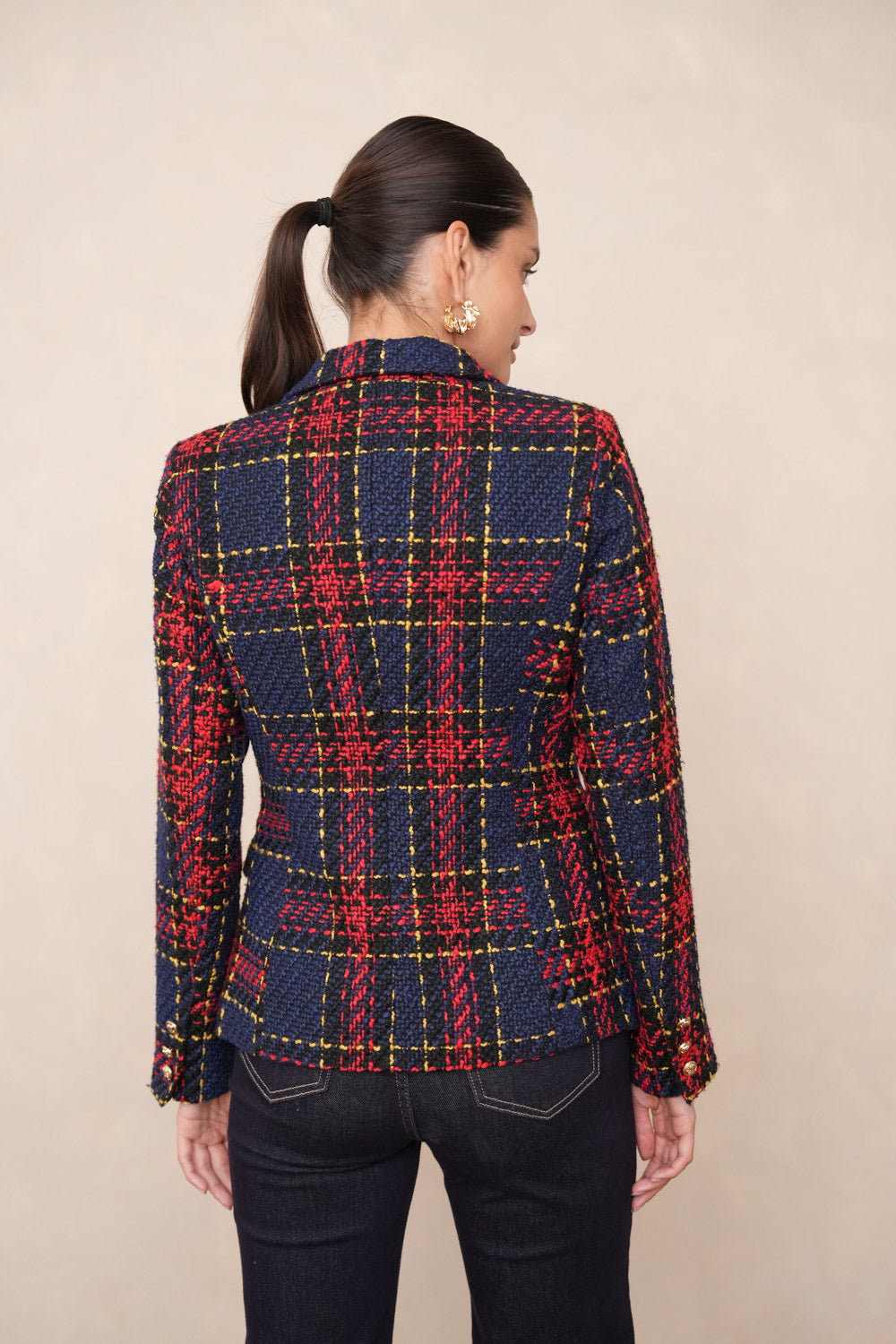 Harris Double-Breasted Tweed Blazer