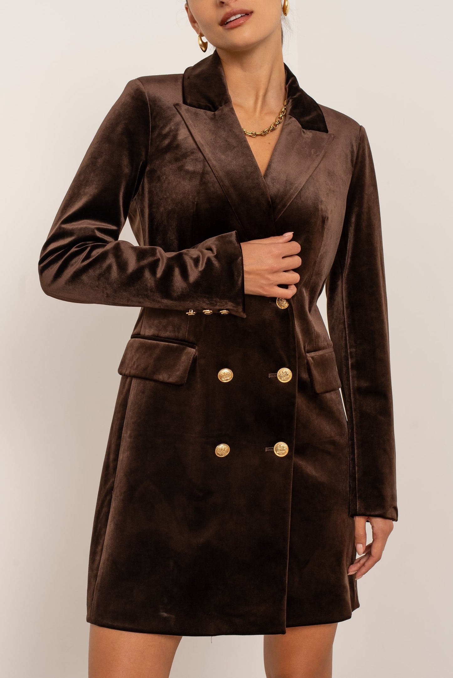 Odile Velvet Blazer Dress