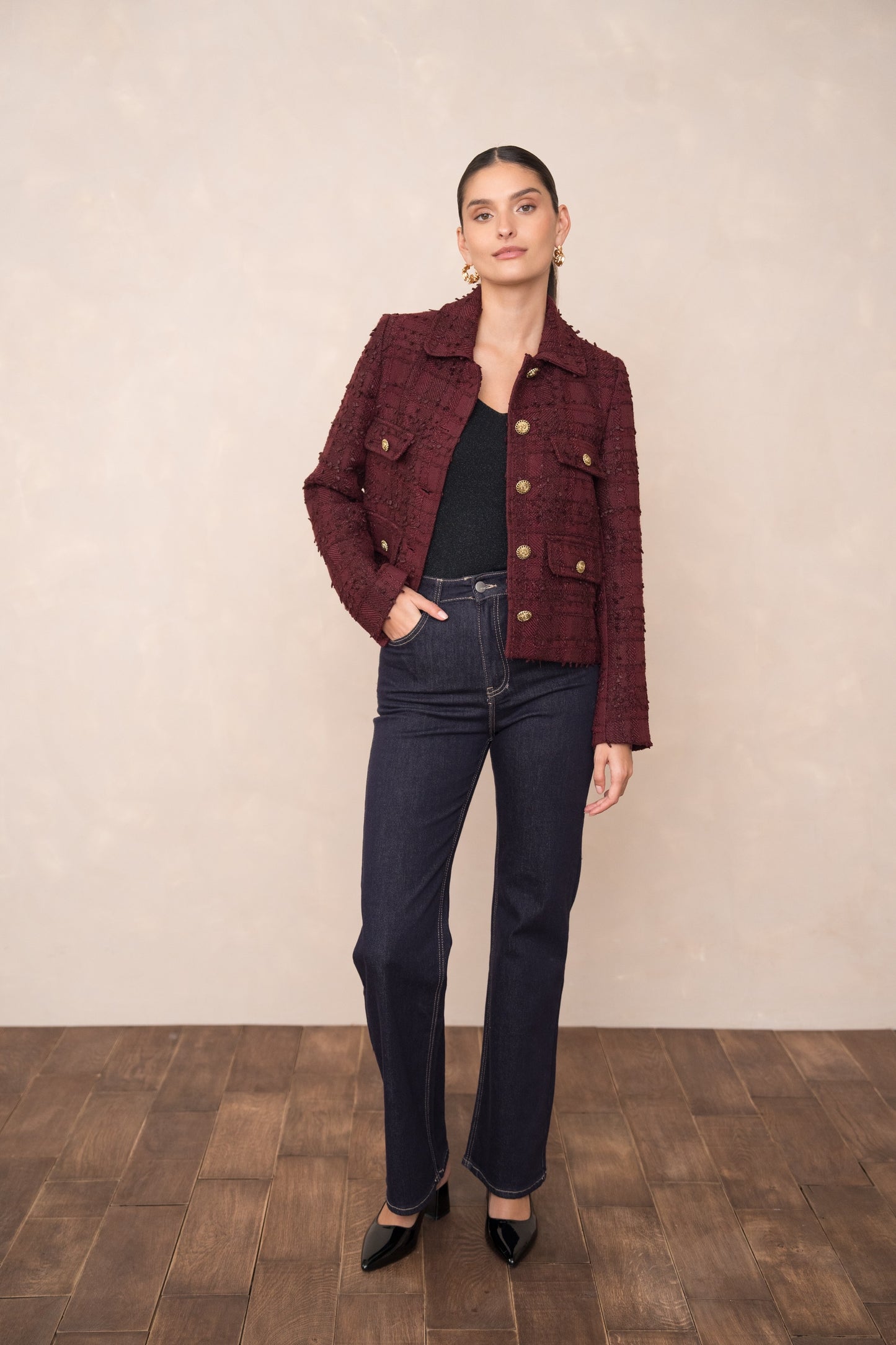 Valette Cropped Bouclé Jacket